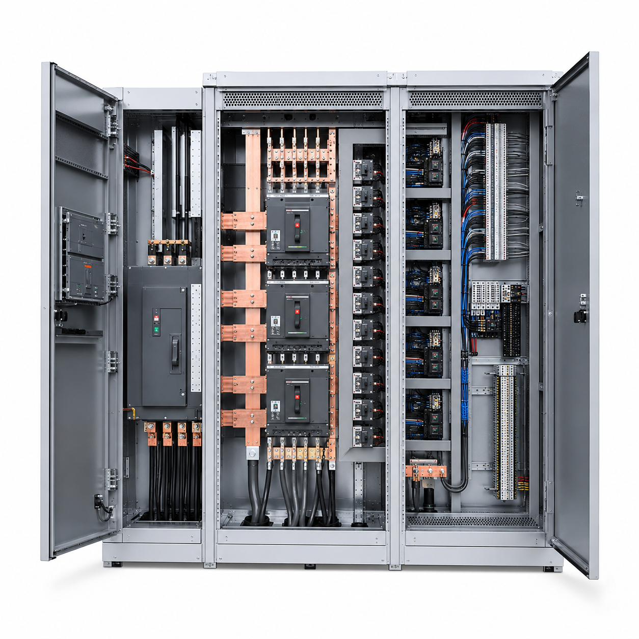 Modular Expandable Distribution Control Panel Assembly For Commercial Building