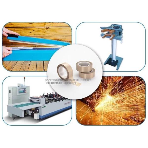 Лента высокой температуры PTFE силикона слипчивая 260C 0.08mm