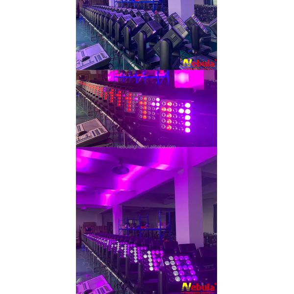 Nebula Matrix Light 25x12w RGBW 4in1 LED Wall Wash Stage Light Moving Head