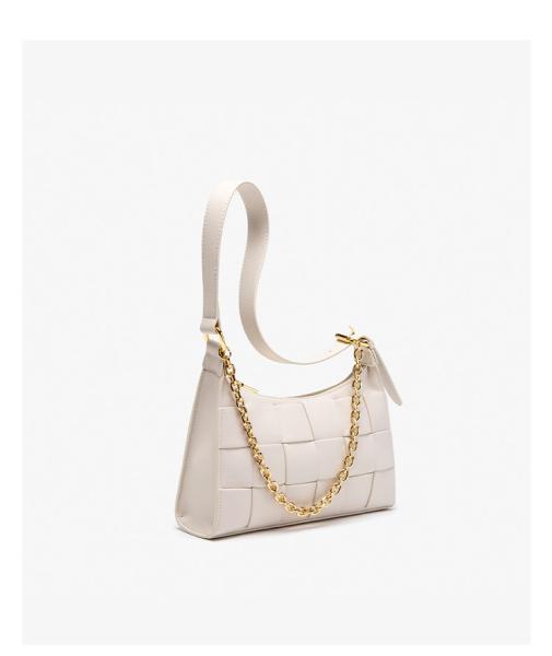 PU Women'S Trendy Niche Design Woven Bag Under The Leg PU Shoulder Bag