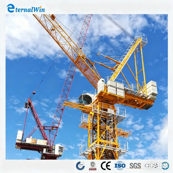6 Tons 8 Tons 10 Tons Mobile Tower Crane Fixed Tower Crane