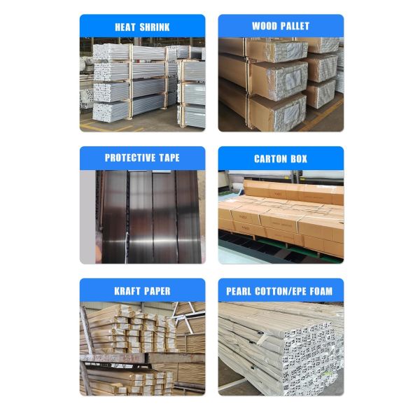 Medium Gloss Powder Coating Aluminum Profile for Doors RAL Colors Waterproof