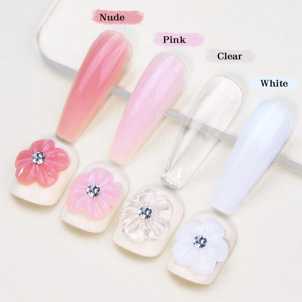 Private Label Nude Clear White Extension UV Gel Nail Polish Quick Building Nail Extensions Gel for Nail Salon Shop