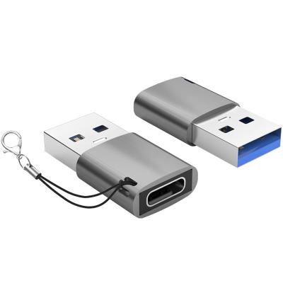 Adaptateur USB C Femelle vers USB Mâle avec Conception de Lanière, Adaptateur Mini 10G de Données