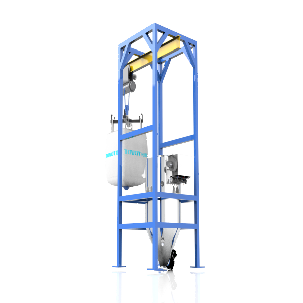 SS304 Bulk Bag Unloader System Customized For Food / Chemical Powder