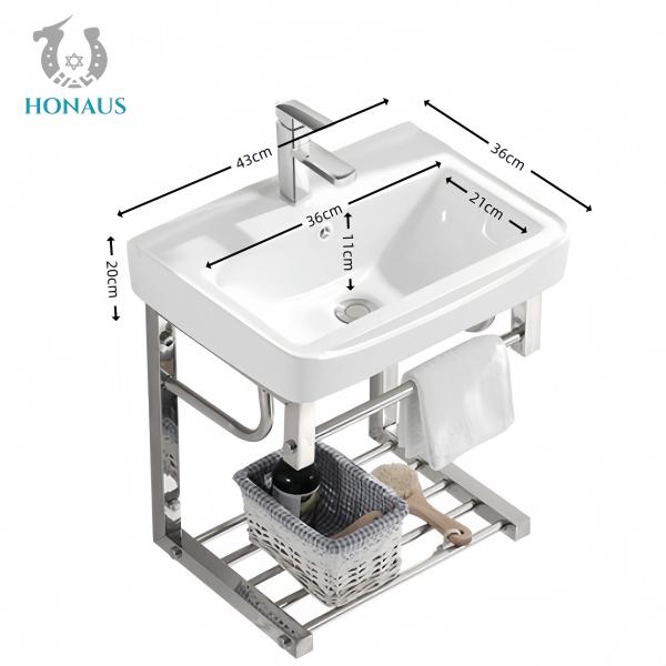 Small Bathroom Wall Hung Bain Shelf Mirror Available High Quality Ceramic Practical