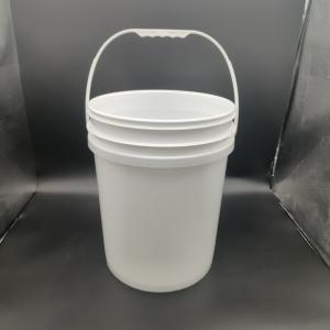 Custom Logo Round Plastic Bucket With Screen Printing / Heat Transfer / IML