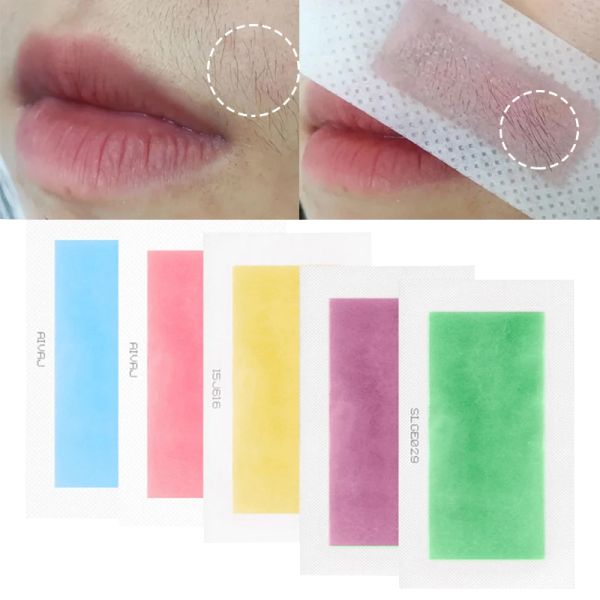 Customized Vacuum Hair Removal Wax Strips 4.5x9cm 9x18cm Double Side Wax Tape