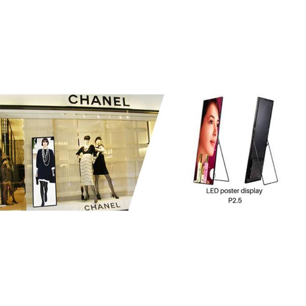 Indoor Floor Digital Poster Media LED Display , LED Mirror Poster Display 2880 Hz