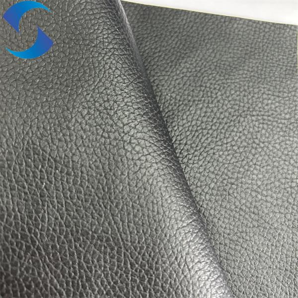 100% Polyester Knitted Backing Technics PVC Leather Fabric faux leather fabric for car seat cover