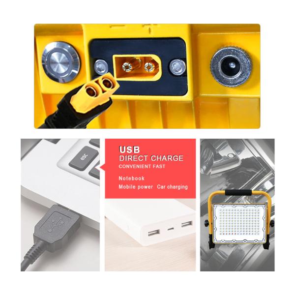 USB Charging Outdoor LED Work Light Waterproof Portable Bracket Lamps