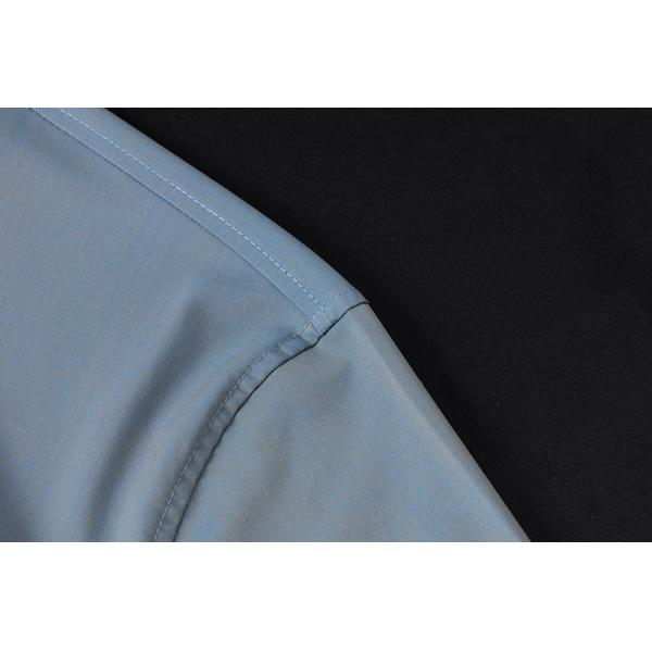 Camiseta masculina de talla grande con revestimiento de viscosa y mangas largas de algodón de poliéster