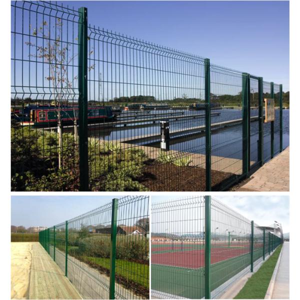 Outdoor Decorative Metal 3mm Plastic Coated Wire Fencing 3d Bending Curved Panel