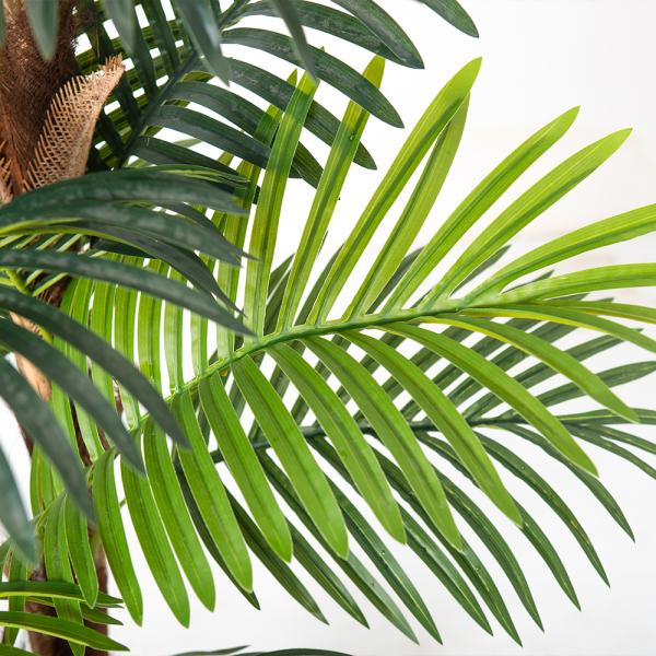 Artificial Palm Tree 6FT, Fake Tree with Realistic Fiber Trunks , Faux Tropical Areca Floor Plant in Pot, Artificial Silk Plant for Home Decor Office Decor Indoor