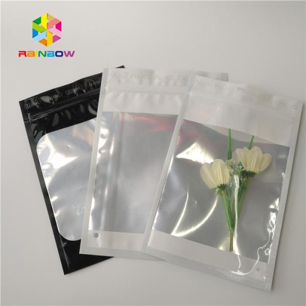 Three Side Sealed Plastic Pouches Packaging For Clothing / Girl Accessories