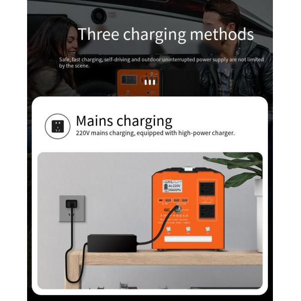 220 В портативная электростанция для кемпинга автономное управление 500 Вт быстрая зарядка батарея для хранения энергии