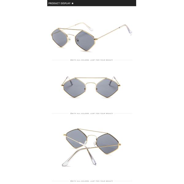 Diamond Women Men Retro Outdoor Metal Frame Sunglasses UV400