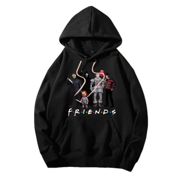 Jacquard Letters Leisurer Tuck Stitch Women'S Pullover Hoodies