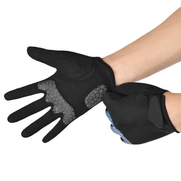 Customizable Pattern Full Finger Cycling Motor Cycle Gloves Breathable and Shockproof