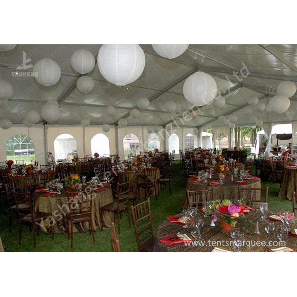 Uv Resistant Red Carpet Decorated Outdoor Party Tents For Wedding Ceremony