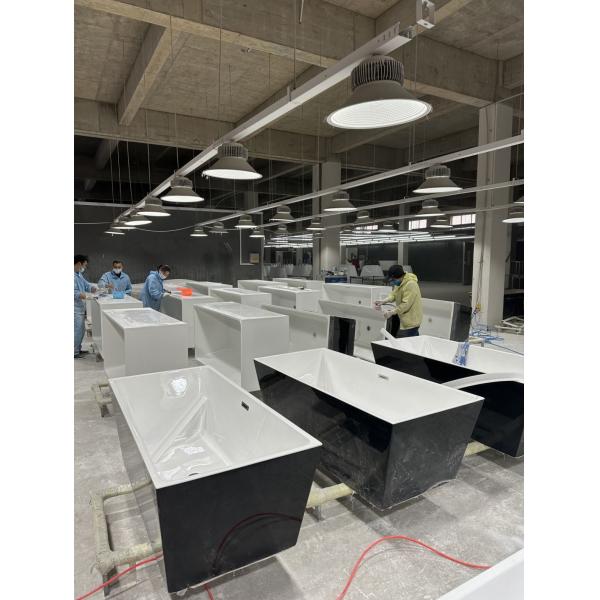 Straight Vertical PMMA Acrylic Freestanding Bathtub with in 1700X750/1700X800X580mm