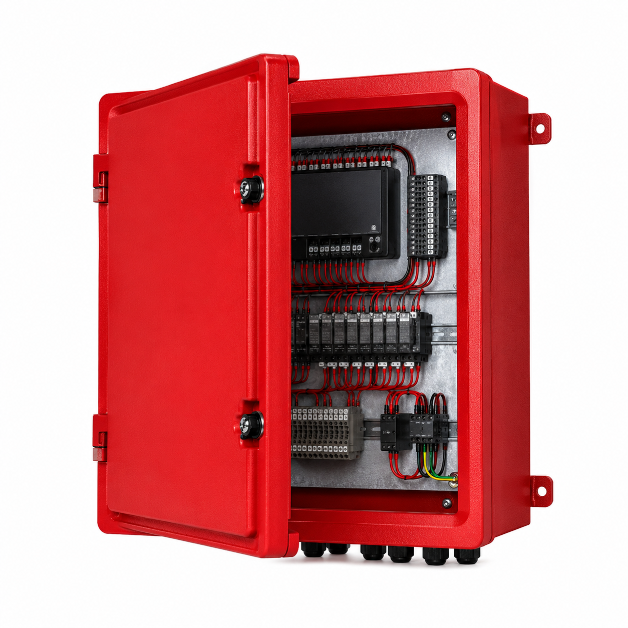 Impact Resistant Sturdy Fire Electrical Control Box Enclosures For Factory Fire