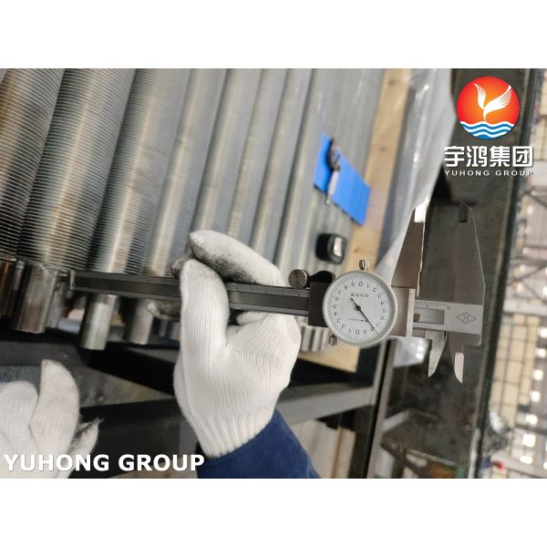 EN10217-7 1.4307 Seamless Stainless Steel Extruded Fin Tube For Heat Exchanger
