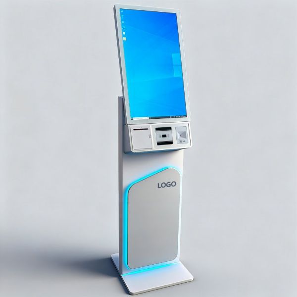 27/32 Inch Floor Standing Touch Screen Self Service Kiosk with 1920X1080 Resolution for Self Ordering and Interactive Use