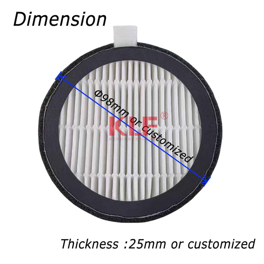 High Efficiency H13 HEPA Air Purifier Filter with Activated Carbon and Customizable Size