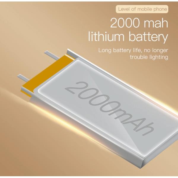 Лампа с регулируемой яркостью, складная лампа исследования ABS 2000MAH чтения стола 7W