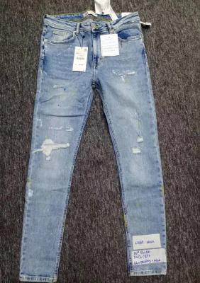 Women Stretch Denim Pants Custom Logo Fashion Slim Fit Trend Jeans 38