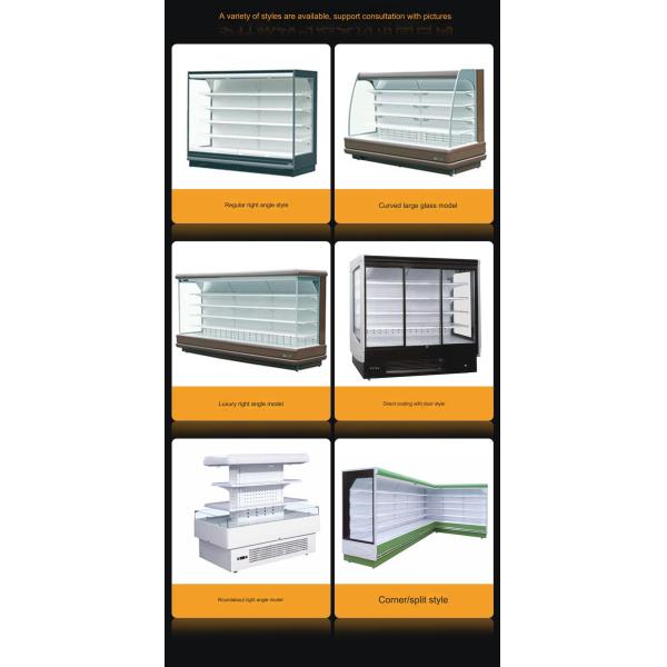 All Copper Tube Refrigeration Material Display Cabinet for Retail Showcase in Bakery
