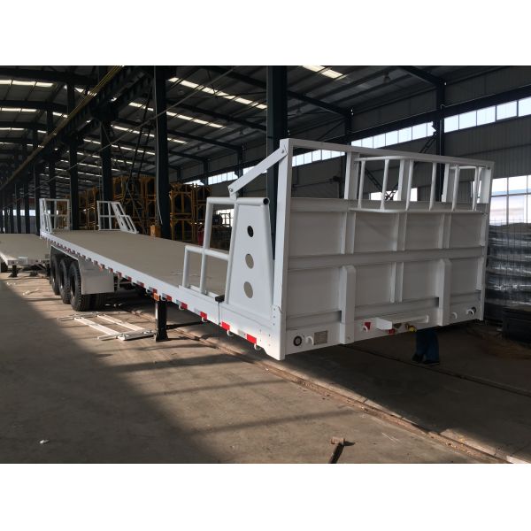 Customization Semi Truck Flatbed Trailer Heavy Duty Durable Locks Optional for Secure Transport