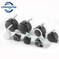 Plastic Furniture Castors Wheels Thread Length 30mm Plastic Wheel Type Swivel