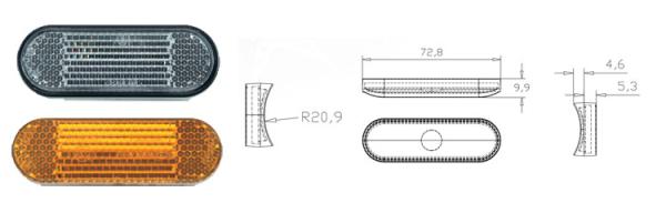 Custom Electric Bicycle Reflex Reflectors