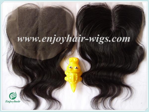 Lace top closure 4''x4'' ,malaysian virgin hair natural color body wave 10''-24''length