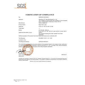 ALMAS Co., Ltd. Certifications