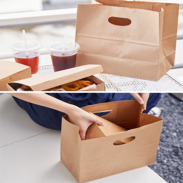 SGS Matt Film Lamination Kraft Paper Bags For Gift Packaging