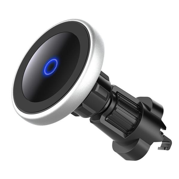 Watt sem fio 7.5W do carregador 15 da montagem magnética do carro compatível com MagSafe
