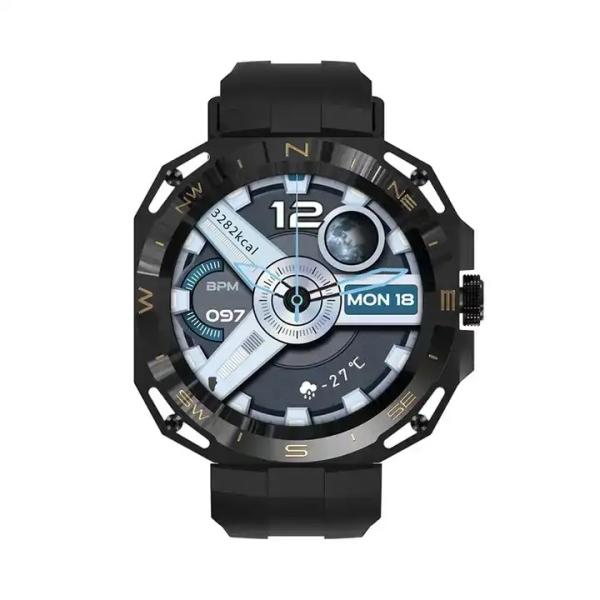 1.43 Inch HD BT Calling E25 Smart Watch Metal Waterproof Music Sport