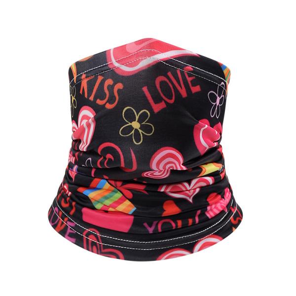 wholesale custom USA flag neck gaiter kids bandanas cartoon unicorn rainbow wear