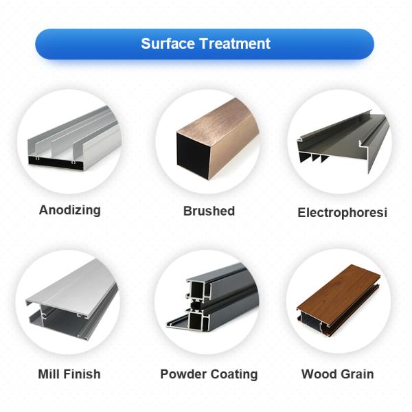 T6 Window And Door Anodized Aluminum Extrusion