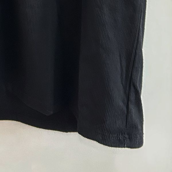 Women's Black Contrast Lace Collar Ribbed Short Sleeve Top