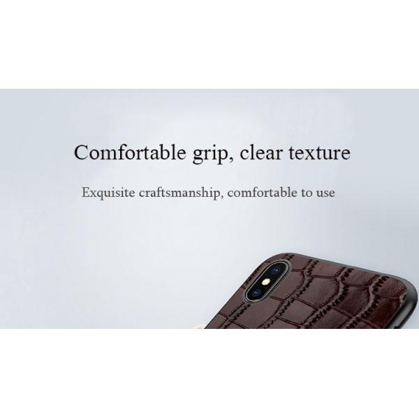 Café Anel Magnético Único Crocodilo Cobertura de telefone de couro genuíno para iPhone 15 Pro Max