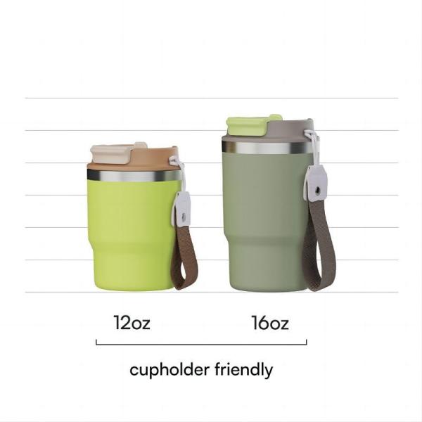 Stainless Steel 16oz Tumbler with Vacuum Insulated Coffee Cup BPA-free Lid Customized