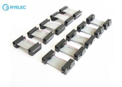 conjunto de cabo liso da fita do passo IDC de 1.27mm com o conector tradicional de IDC
