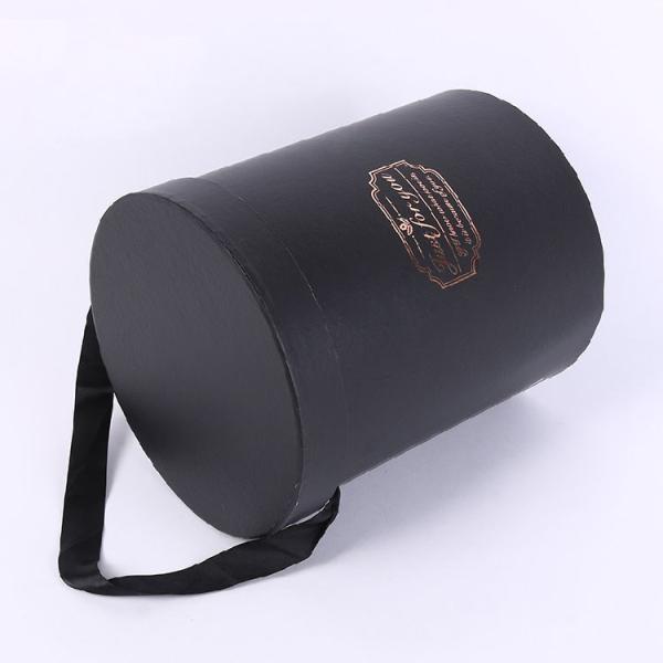 Gift Cylinder Bouquet Flower Box Packaging With Ribbon Custom