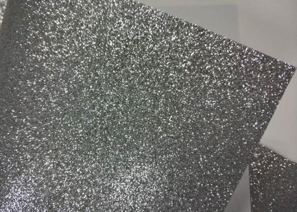 Silver Water Activated Self Adhesive Glitter Paper 12  * 12  With Jumbo Rolls