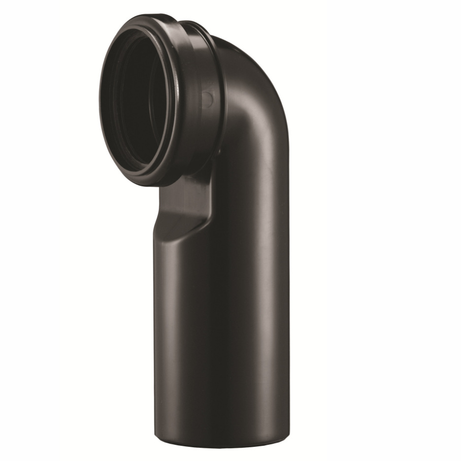 Black Plastic Belt Rubber Toilet Water Tank Discharge Elbow Pipe Sealing Drainage Pipe