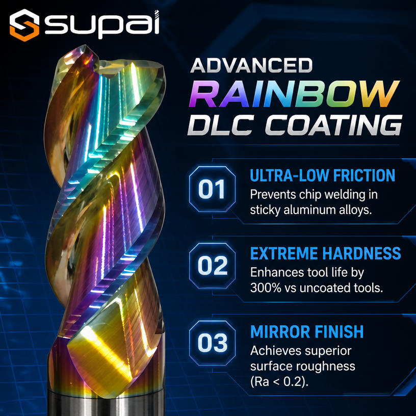 SUPAL Durable End Mills For Aluminum With Balanced Design To Minimize Chatter And Deliver Superior Surface Finishes In Precision Milling